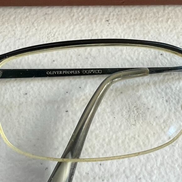 OLIVER PEOPLES Eyeglass 51[]18-143 Advocate MBK Titanium 100 Frames JAPAN Vtg - Picture 7 of 12